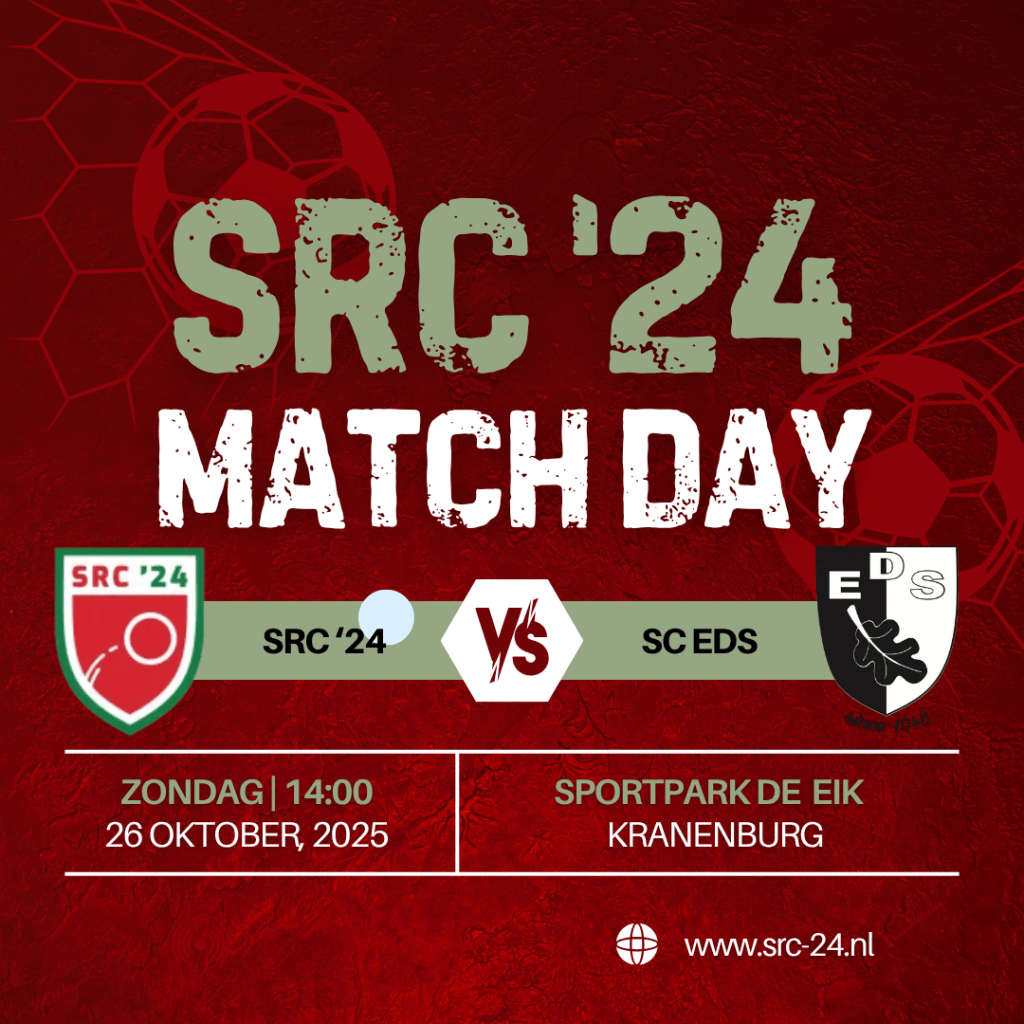 SRC ’24 ontvangt SC EDS in thuisduel op Sportpark De&nbsp;Eik